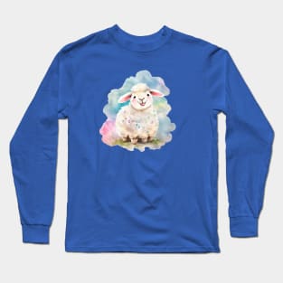 Cute lamb smiles Long Sleeve T-Shirt